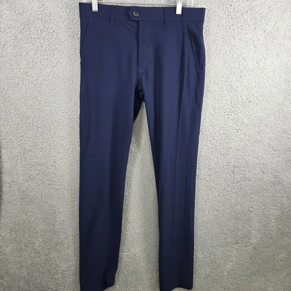 Greyson Montauk Golf Pant Mens 30x32 Blue Performance Trouser Sport Stretch